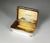 Lot 43 - A George IV Scottish silver snuff box, Richard...
