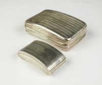 Lot 46 - A George III silver snuff box, Thomas Taylor,...