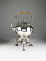 Lot 47 - A George III silver spirit kettle, John Parker...