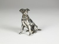 Lot 61 - A silver model of a dog, Samuel Boyce Landeck,...