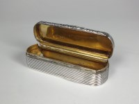 Lot 68 - A William IV silver snuff box, Edward Smith,...