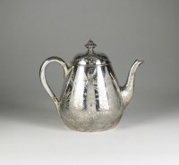 Lot 74 - An Elkington & Co Victorian silver teapot,...