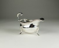 Lot 89 - A silver sauce boat, Israel Freeman & Son Ltd,...