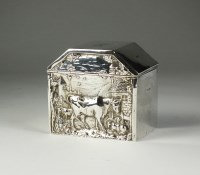 Lot 102 - An Edwardian silver tea caddy, George Nathan &...