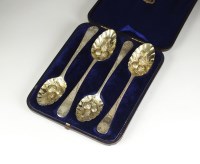 Lot 107 - A matched set of four George III Old English...
