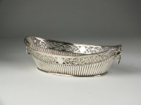 Lot 118 - A Victorian silver bread basket, C F,...