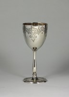 Lot 120 - A Victorian silver goblet, Martin, Hall & Co,...