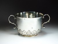 Lot 130 - A Charles II silver porringer, AH, London...