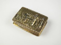 Lot 133 - A William IV silver gilt castle top...