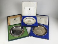 Lot 158 - A commemorative silver plate, Comyns & Sons,...