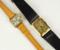 Lot 289 - A Gentleman's 14ct gold Huber Art Deco...