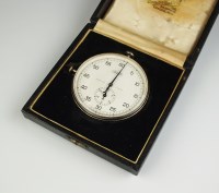 Lot 295 - A Swiss made Jaquet chromium plated stop watch,...