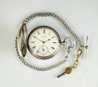 Lot 298 - A late 19th century silver cased full hunter...