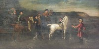 Lot 325 - English school, early 18th century, Fox hunt...