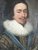 Lot 328 - After Daniel Mytens (1590-1647), Portrait of...