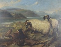 Lot 382 - British school, late 19th century, Sheepdogs...