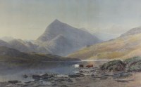 Lot 406 - James Jackson Curnock (1839-1891), Cattle on...