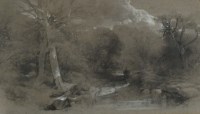 Lot 428 - Henry Bright (1810-1873), An angler in a...