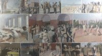 Lot 456 - British school, WW2 sketches, oil on canvas,...