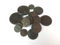 Lot 496 - A collection of British copper and bronze...