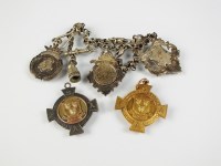 Lot 550 - A 9ct gold Shropshire amateur football...