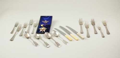 Lot 1 - A large collection of silver plated cutlery,...