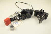 Lot 42 - A Corfield Periflex Rangefinder camera and...