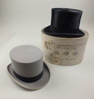 Lot 44 - A grey felt top hat made for B. Lipman Ltd....