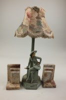 Lot 45 - An Art Deco painted metal and composite...