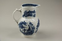 Lot 138 - A Caughley porcelain mask head jug, circa 1775-...