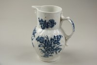 Lot 139 - A Caughley porcelain mask head jug...