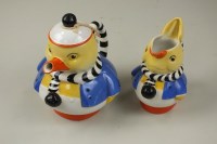 Lot 181 - A Shelley Nursery Ware duck teapot and rabbit...