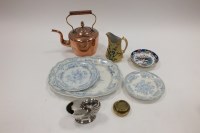 Lot 191 - A large Victorian Staffordshire blue and white...