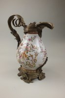 Lot 192 - A reproduction bronze mounted porcelain ewer,...