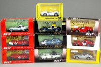 Lot 261 - Model Best 1/43 Jaguars and Ferraris: E Type...