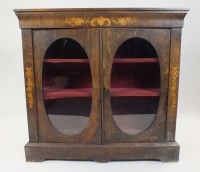 Lot 368 - A Victorian simulated rosewood side cabinet...