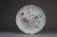 Lot 14 - A large Chinese famille rose dish 18th Century...