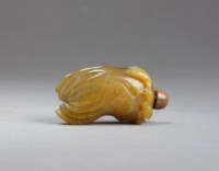 Lot 62 - A Chinese agate and goldstone 'finger citron'...