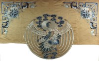Lot 226 - A Chinese ebroidered silk garment fragment...