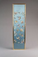 Lot 227 - Three Chinese embroidered silk panels or...