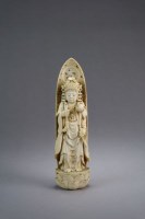 Lot 277 - A Japanese ivory figure of Kannon Meiji period...