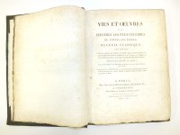 Lot 126 - Vies et Oeuvres Des Peintres les Plus Célèbres...