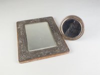 Lot 179 - An Art Nouveau silver mounted mirror, Chester...