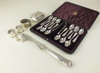 Lot 186 - A silver cake knife, John Round & Son,...