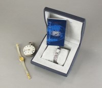 Lot 257 - A Longines stainless steel wristwatch, the...