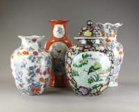 Lot 279 - Four various large famille rose style Chinese...