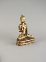 Lot 293 - A Burmese bronze figure of a Buddha 20th...