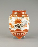 Lot 295 - A Japanese Kutani vase Meiji period Of ovoid...