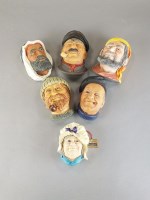 Lot 343 - A collection of Bossons chalkware heads, many...