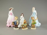 Lot 347 - Coalport figures of ladies to include Andrea,...